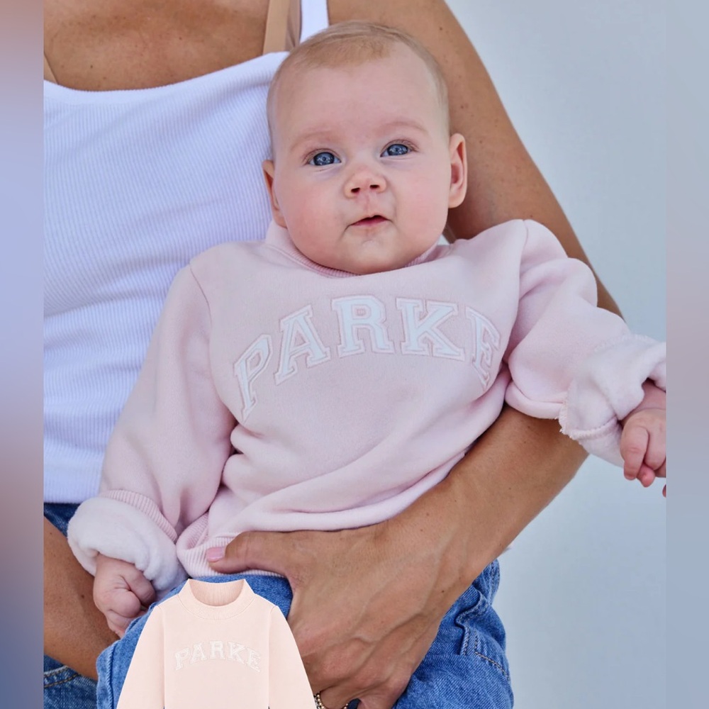 PARKE MOMMY & ME KIDS VARSITY MOCKNECK 5-6Y color ROSE